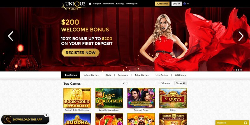 Unique Casino Internetu